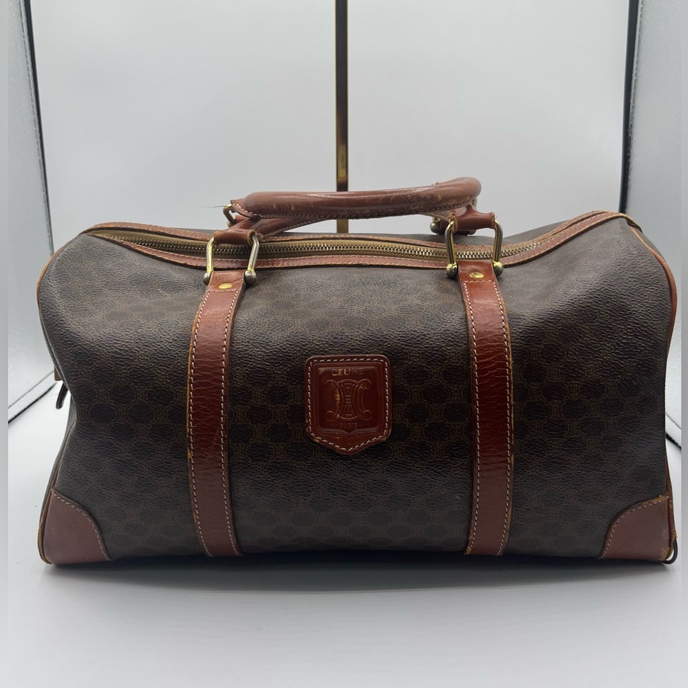 Authentic Celine Macadam Boston Bag